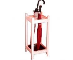 WYYAF Porte-Parapluie de Stockage de Plancher en Bois Massif, étagère de Rangement de Parapluie de Hall dhôtel avec Plateau dégouttement, L28XW28X60CM