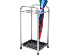 QTQHOME Porte-Parapluie à Cadre en métal Hall 9 Trous Porte-Parapluie autoportant Fer Amovible pour économiser de lespace Fer Durable Eacute;cor Bureau -Gris 58x29cm (23x11in)