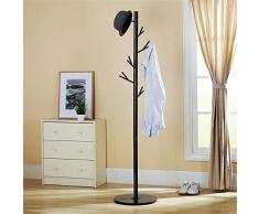 Scofeifei Supports d'arbre en métal Suspendus Cintre Porte-Manteaux Porte-Manteaux étage Salon Moderne Maison (Couleur: Noir) (coloré : Noir)