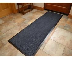 Tapis d'entrée extra long résistant avec bordure en PVC 60 x 180cm