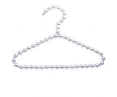 Esoes Mini Vêtements Petite de cintres – Luxe antidérapant Pearl Perles pour Enfants Animaux Cintre Manteau Pantalon Robe Pantalon Vêtements Rack de Stockage – 20 cm