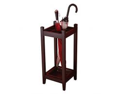 Porte-parapluie en bois massif, porte-parapluie public de lhôtel Foyer - design étanche Taille: 28x28x60cm [Stockage de 9 parapluies] (Color : Black)