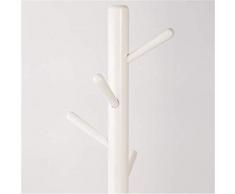 Porte-Manteau de Plancher en Bois Massif, étagère à Chapeau en Bois Massif, Type d'arbre, Porte-Manteau de Chambre à Coucher (Blanc Ivoire / D40 * H178cm), Porte-Manteaux (coloré : -, Taille : -)