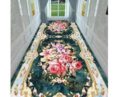 ZHAOHUI Tapis Couloir Long Impression en 3D Antidérapant Antibactérien Doux pour La Peau Non Rejet, Personnalisé, avec 7mm De Hauteur (Couleur : A, Taille : 1x5m)