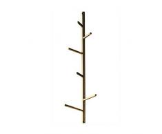ChengBeautiful Patère Creative Fer Forgé Portemanteau Branche darbre Porte-Manteau De Stockage Accueil Salon Chambre Shelf Décoration (Color : Gold, Size : 18X10X60cm)