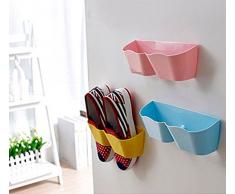 yosoo circlips créatifs Meuble Étagère à chaussures en plastique pour la porte déco à suspendre hängeorganizer détachez pour porte chaussures étagère murale design Porte étagère pour chaussures