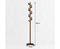 HhGold Porte-Manteau à Feuilles d'arbre Porte-Manteau Vertical Porte-vêtements Vertical Peut être assemblé Bois de Noyer Noir 186 & Fois; 45 & Fois; 45 Cm (coloré : -, Taille : -)