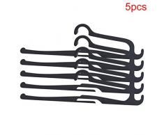 aifengxiandonglingbaihuo 5 Pantalons Placard Économiseur despace Magic Hurdle Hanger Rack Cintres pour vêtements Placard pour Pantalons, 1, Universel