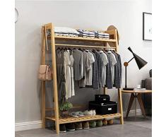Coat Stand - Cintre Type de plancher chambre à coucher simple porte-manteau multifonctionnel moderne stockage chaussure rack accueil pendaison vêtements rack 100 × 40 × 140 cm - Welcome