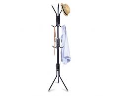 SenQing Manteau Stand 6/9 Crochets Rack Arbre Chapeau Veste Parapluie Tissu Hanger Porte de Rangement métallique Accessoires de matériel (Taille : B)