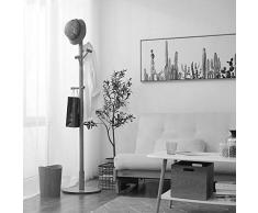 NEVY Porte-manteau Arbre Debout Libre Porte-chapeau Support Plancher Économie De L'espace Maison Bois Massif Simple Et Moderne (Couleur : Blanc)