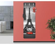apalis 67533 Porte-manteau mural Spot On Paris, 139 x 46 cm