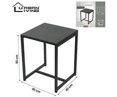 GUERIDON Table Basse APPOINT Deco Industriel Acier Metal Fer DESSERTE LOFT Chevet