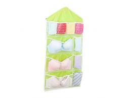 Sac Mural Sac de Rangement Pochette de Rangement Suspendu salle de bain transparent Mignon en Tissu de Lin Derrière Porte Murale Pliable pour Chaussures Jouets Bijoux Clés 16 poches Fancylande