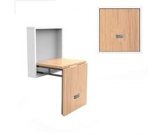 WSK- Tabourets Bas Stools Repose-Pieds Strapontins Pliant Invisible Mural des Ménages Porte Multifonction Banc Chaussures (Color : White+Wood, Size : Large)