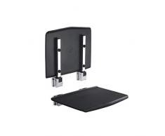 TLMY Porte de Salle de Douche, Porte-Tabouret Pliant Mural Salle de Bain Portant des Chaussures Salle de maternité siège de vestiaire Chaise de Douche (Couleur : Noir, Taille : 35cm*33.8cm)