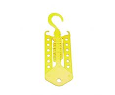 BENHAI 1 PC En Plastique Décor Accessoires Maison Mode Magique Creative Maison Simple Et Pratique Multifonctionnel Vêtements Racks De Rack Multi-Fonctionnelle Cintre Racks De Séchage (jaune)
