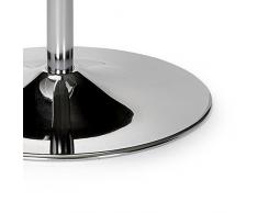Julian Bowen Kudos Glass Pedestal Table Guéridon métal