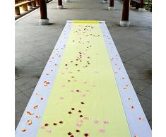 Tapis Tapis Carpet Non Slip VIP Mariage Tapis Lumière Jaune Jetable Graduation Thème Défilé De Mode Hôtel Bien-Être Anti-dérapant Tapis Coureur Long pour Hôtel Mariage Extérieur