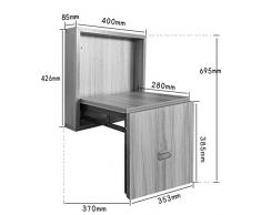 Tabouret Invisible Tabouret Pliant Mural Home Foot Tabouret Chaise Mural en Bois Massif Changement Banc De Chaussures CONGMING (Couleur : Blanc, Taille : 40 * 37 * 69.5cm)