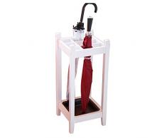 Porte-parapluies De La Maison Dhôtel Support De Rangement Pour Le Parapluie En Bois Massif Du Lobby Créatif, Conception De Grille -9, Imperméable, 28x28x60cm A+ (Couleur : Blanc)