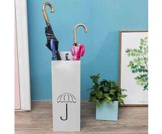 HOMRanger Porte-Parapluie, Porte-Parapluie métallique en métal Type de Stockage de Stockage pour Le Parapluie Pluie avec bac dégouttement b Seau à Parapluie (Couleur: Noir)