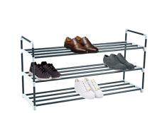 Knight Étagère à Chaussures en métal très résistante, Assemblage Rapide, Aucun Outil nécessaire, Peut contenir jusquà 15 Paires, 3 Tier: (L) 90cm x (W) 29.5cm x (H) 53cm