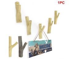 LanTianX Décoration Porte Manteau Mural Adhésif Multifonction Moderne Naturel Vintage Mur Crochet Décoratif Maison Porte-clés Arbre Branche Manteau Chapeau Cintre Chine Blanc