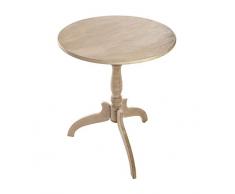 Atmosphera Table Ronde Guéridon - Diamètre 59 cm - Coloris Bois