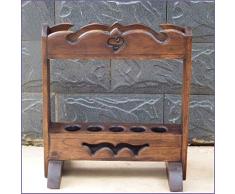 GFF Porte-Parapluie en Bois Massif de Style Art déco, 13.7x7.8x15.3