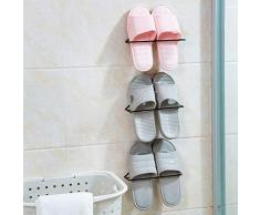 Konesky Chaussures Rack Étagère À Chaussure Étagère Murale Étagère Suspendue en Métal Ménage Organisateur De Stockage Size 1 Pack