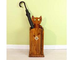 GONGFF Porte-Parapluie en Bois Massif Maison Antique Parapluie Étagère De Rangement Couloir Parapluie Stand