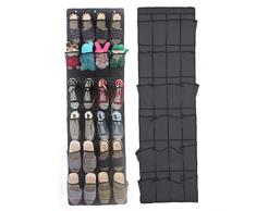 Angoter 24 Chaussures Organisateur de Poche Porte Chaussures suspendues Rangement Mural Sac Closet Holder Famille Enregistrer Espace Organizador Accueil Fournitures Décoration