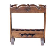 Porte-parapluie Massif sculpté Retro Accueil Corridor Trekking Pôle Support de Rangement