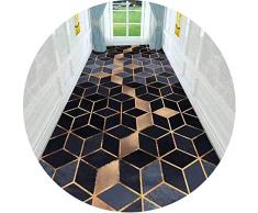GUORRUI Tapis De Passage Escaliers Couloir Rayon Ménage Antidérapant Tapis Long Escaliers Peut Être Coupé Ne Pas Se Faner, Soutien Personnalisation (Color : A, Size : 0.6x2m)
