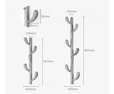 RFJJAL Porte-manteaux Mural avec Branche d'arbre et Crochets en Bois 5/8 pour Organisateur Suspendu pour Manteaux, Chapeaux, Foulards, vêtements et Sacs à Main - Couleur Noyer (Taille : 8 Hooks)