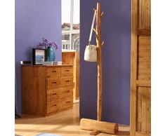 Portemanteaux Mode Solide Manteau En Bois Sol Plancher Vêtements Rack Chambre Salon Cintre Simple Assemblée Moderne Plancher -07