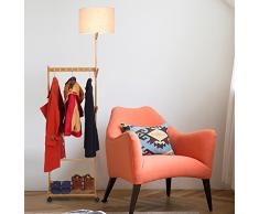 Floor DL Lampadaires Lampadaire, salon chambre à coucher vêtements rack lampadaire LED étude salle solide bois lampadaire taille: 50 * 35 * 194cm lampe sur pied