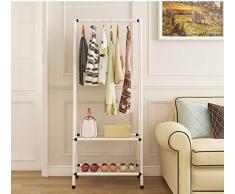 Cintres porte-manteaux Porte-manteau debout hauteur 151CM métal blanc moderne Arbres Hall porte étagère à chaussures porte manteau vêtements Rack vêtements bonnet écharpe parapluie rack de stockage mu
