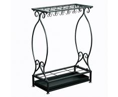 XWCPDM Porte-parapluies Accueil Fer Stockage Umbrella Barrel Hôtel Lobby Foyer Parapluie étagère de Rangement en Bois Massif Parapluie Barrel Porte-Parapluie