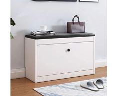 Bancs de rangement Hall dentrée Banc de rangement à 2 étages avec espace de rangement flip tiroirs étagère en bois Chaussures Rack Cabinet chaussures Banquette de rangement Organisateur for Vestibule