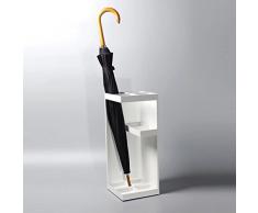 JBZP (L20xW20xH50cm) Blanc Support de Parapluie en métal Moderne et créatif avec Support de Rangement, sans Parapluie