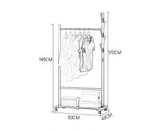 Ltong Multi-Fonction Vêtements Rack De Stockage Au Sol Sac À Chaussures Rack Chapeau Parapluie Stand Cadre en Bambou 360 Degrés Roue Rotative Manteau Rack
