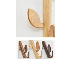 Porte-manteau 6 Porte-manteau en bois massif crochets mural support en forme de stockage de porte-manteau de crochet de cintre de branches d'arbre et plus la décoration de la famille, H22.8 pouces (Co