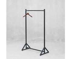 SL&VE Tuyauteries industrielles Rack de vêtements, Heavy duty Commercial Grade Vêtements Portants, Étagères-C