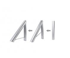 Lwd pliable Cintre mural rétractable Vêtements Rack, Aluminium, installation facile pour le salon/salle de bain/chambre à coucher/bureau pour gagner de l'espace