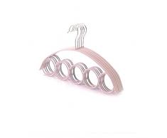 Simple Nordic 5-Ring Scarf Hanger Antidérapant Vêtements en Plastique Rack Garde-Robe Stockage Écharpe Foulards Cravate