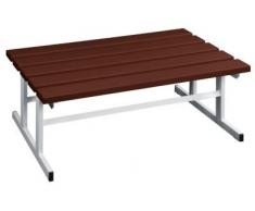 Wolf Bancs pour vestiaires - assise double face coloris brun, longueur 1000 mm - Banc Banc de vestiaires Banc multi-usages Bancs Bancs de vestiaires Bancs multi-usages Banc d'extérieur Banc en plastique Banc pour vestiaire Banc pour vestiaires Bancs