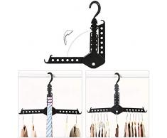 WEIHAN Cintre Rack Vêtements Économiseur D'espace Pliant Cintre Multifonctionnel Magique Rack De Vêtements pour Vêtements Placard Organisateur