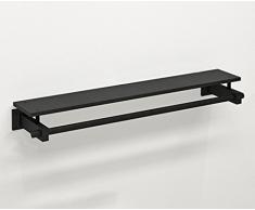 QFF Rétro Manteau Rack, Fer Art Noir Vêtements Magasin Mural Multifonction Manteau Rack Vêtements Magasin Chambre Salon Creative LOFT 100-120 CM brancher (Size : 120 * 28 * 14CM)